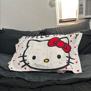 Hello Kitty Pillowcase with Red Bow
